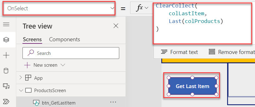Get Last Item in Power Apps Collection