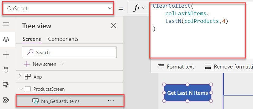 Get Last N Items in Power Apps Collection