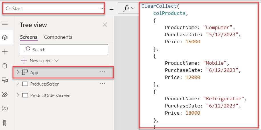 Get the First Item in Power Apps Collection