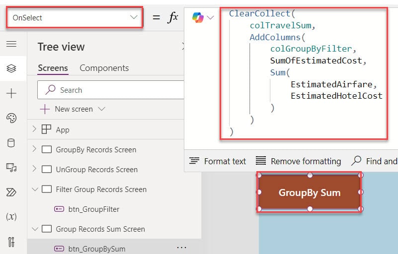 groupby in power apps