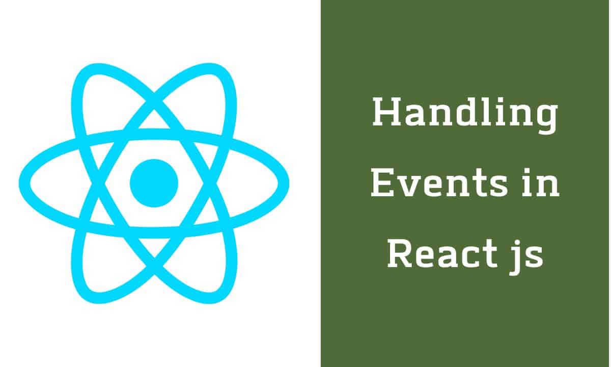 Handling events in React js