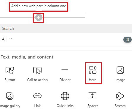 hero web part sharepoint