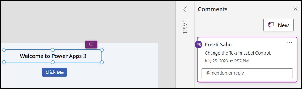 How to Add Comments in Power Apps Canvas App