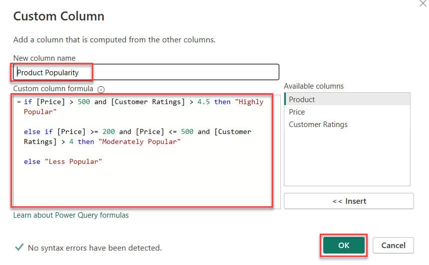 How to Add Conditional Columns In Power BI