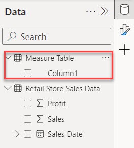 how to add measure table in power bi