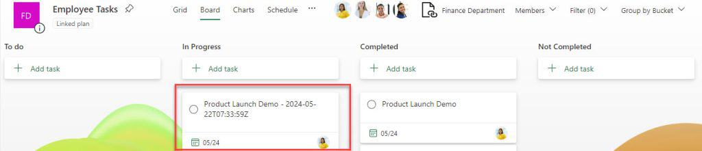 How to add planner task from SharePoint Power Automate