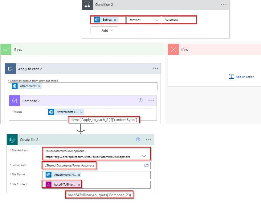 power automate when email arrives multiple subject filter