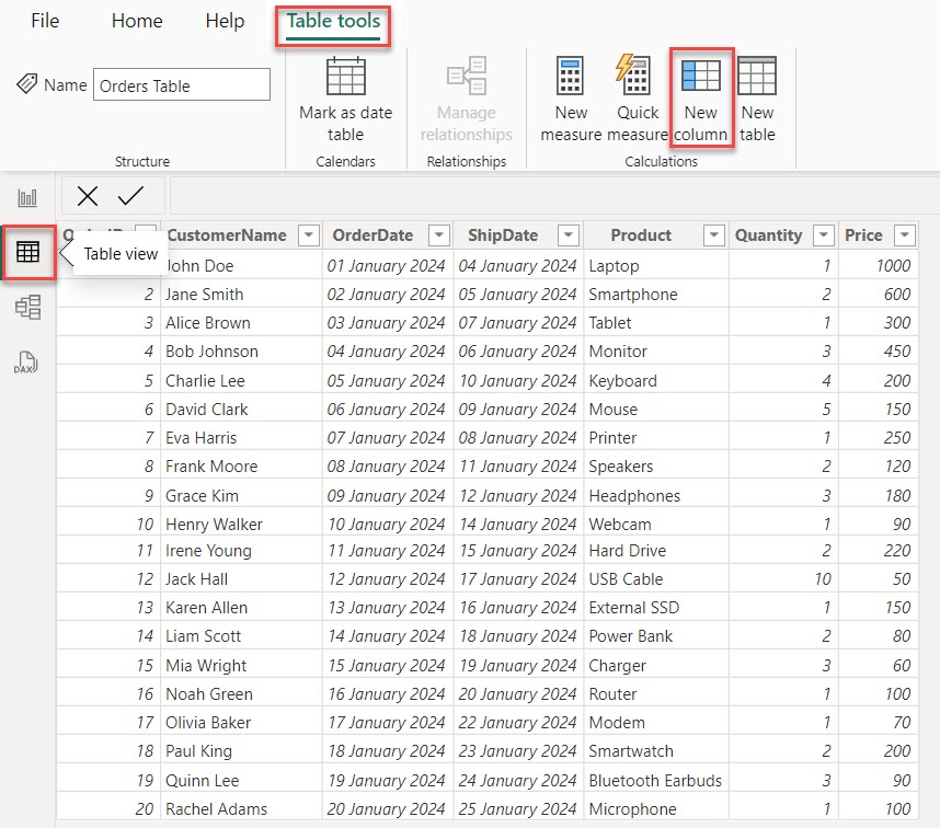 How to Calculate the day Between Two Dates in power BI