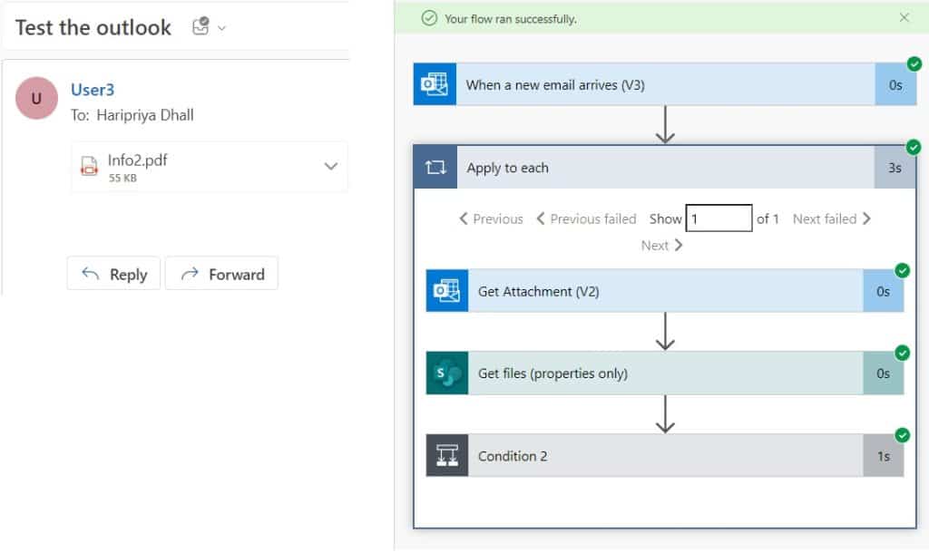 power automate check if file exists in sharepoint folder