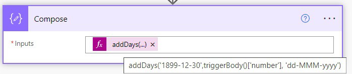 How to convert number to date in Power Automate