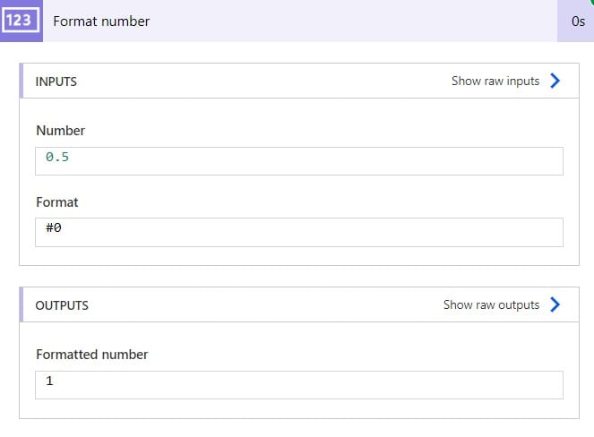 how to convert percentage to number Power Automate