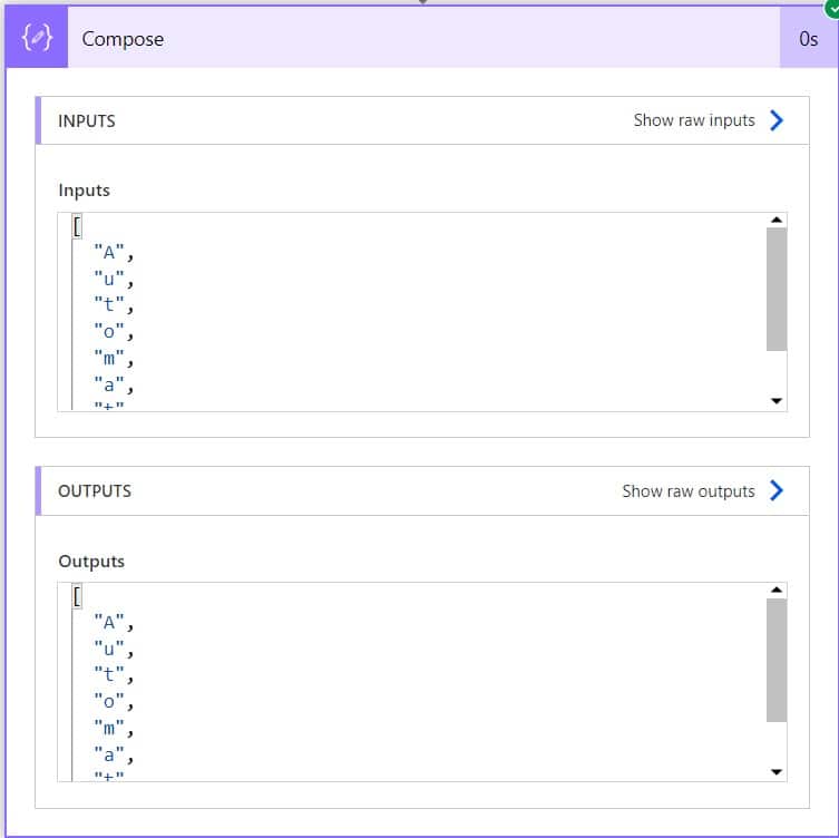 How to convert string to array power automate