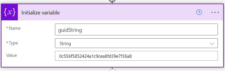How to convert string to guid Microsoft Power Automate