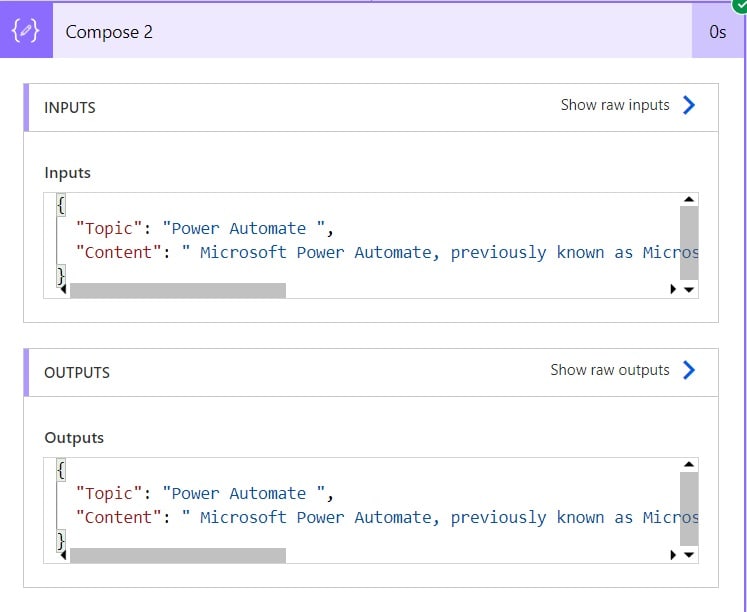 How to convert string to object in Microsoft Power Automate