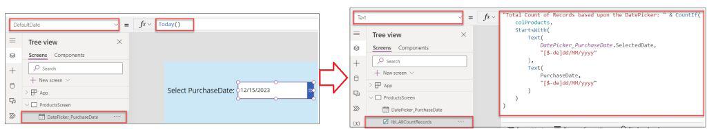 how to countif in powerapps