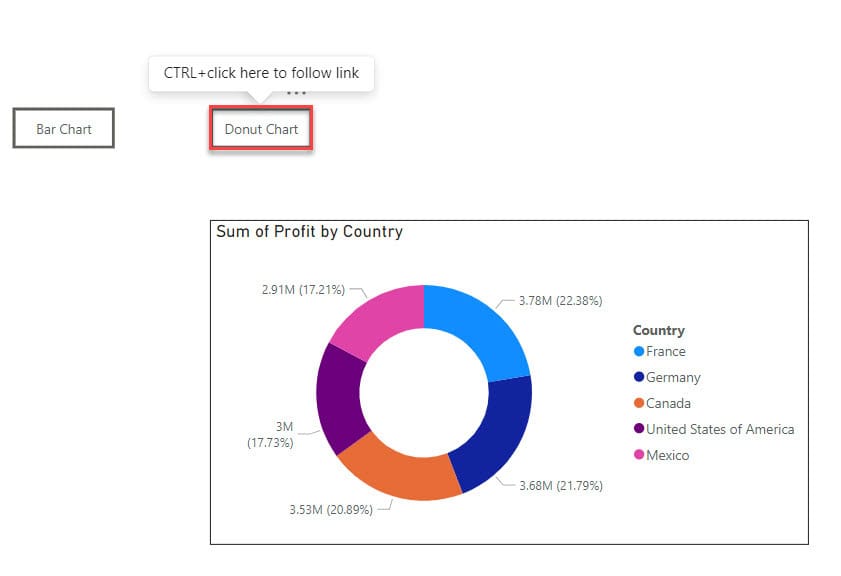 how to create a bookmark in power bi