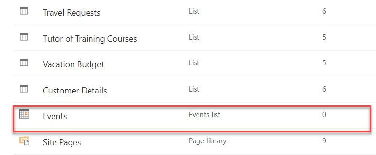 sharepoint online calendar web part