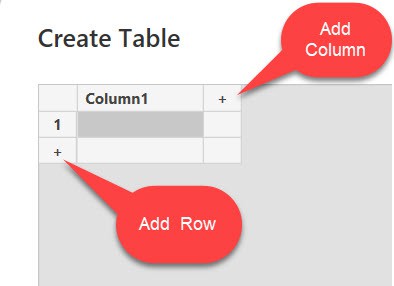 how to create a new table in power query