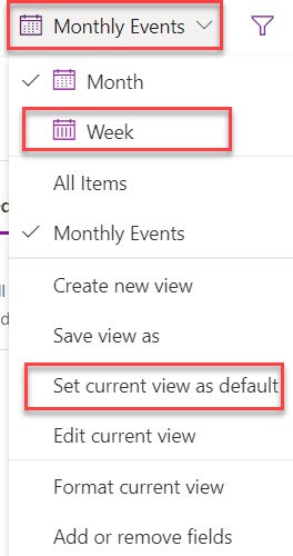 calendar in sharepoint