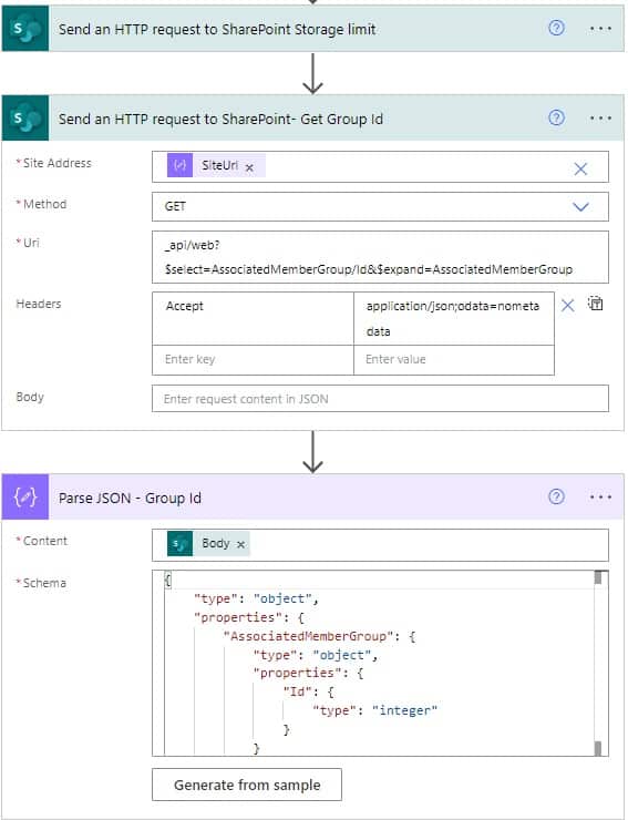 How to create a SharePoint site using Microsoft flow