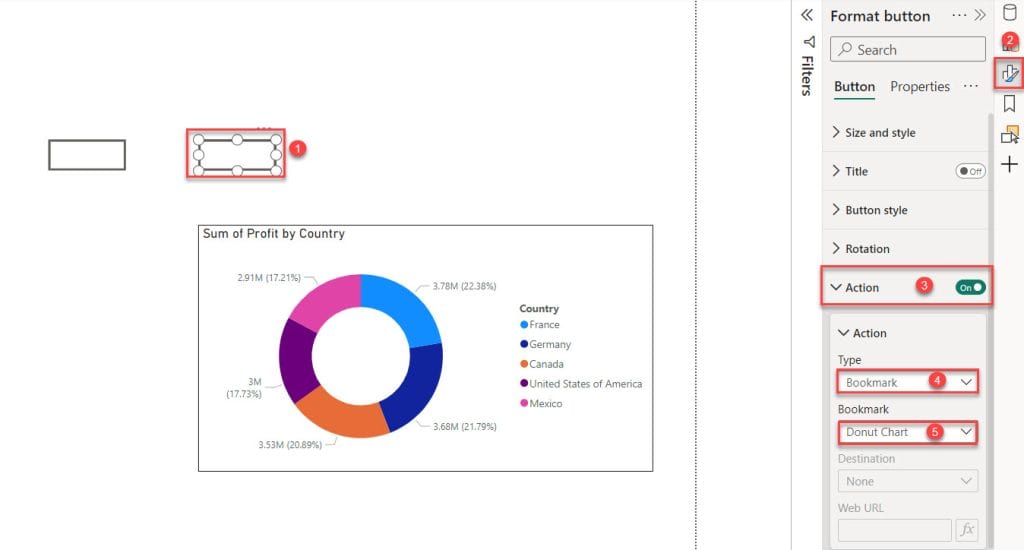 how to create bookmark in power bi