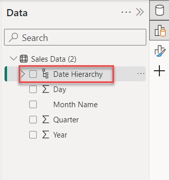 how to create date hierarchy in power bi