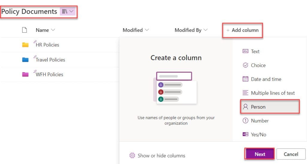 How to create document library in SharePoint Online