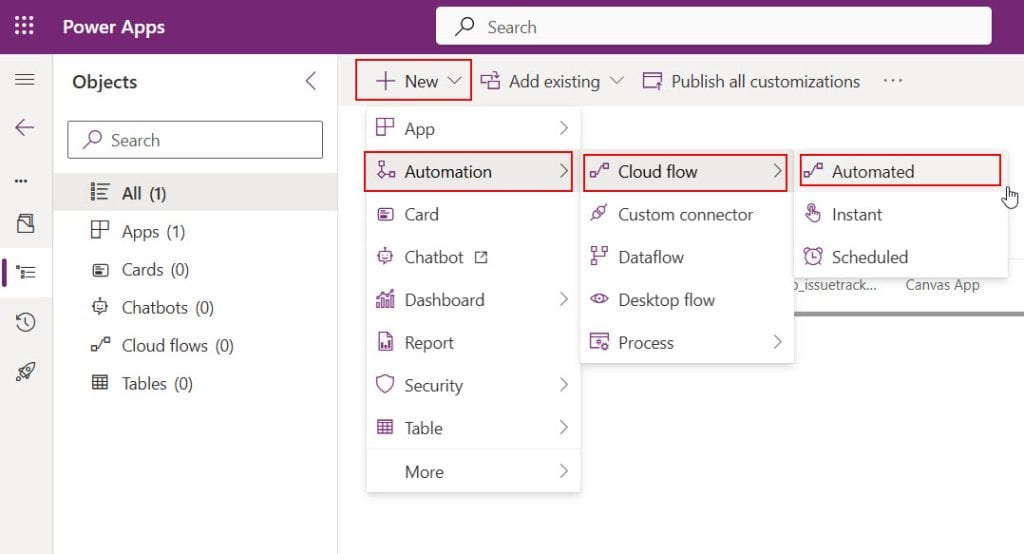 how to create environment variable power automate