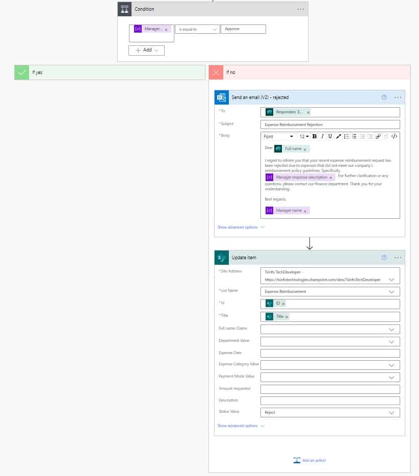 How to create expense reimbursemnt flow using MS Power Automate