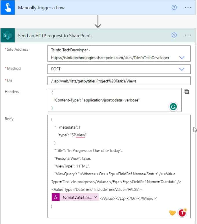 How to create SharePoint list view usingPower automate How to create SharePoint list view usingPower automate
