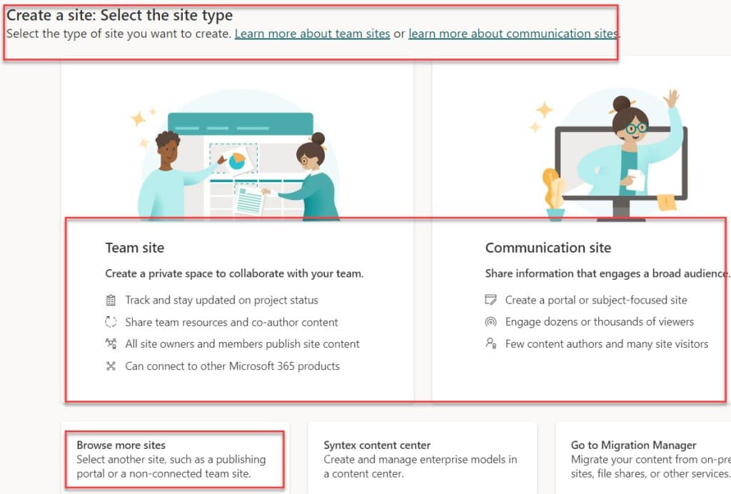 How to create SharePoint site