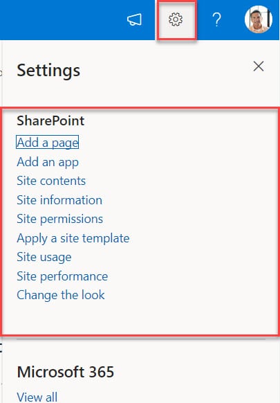 how to customize a SharePoint Online site