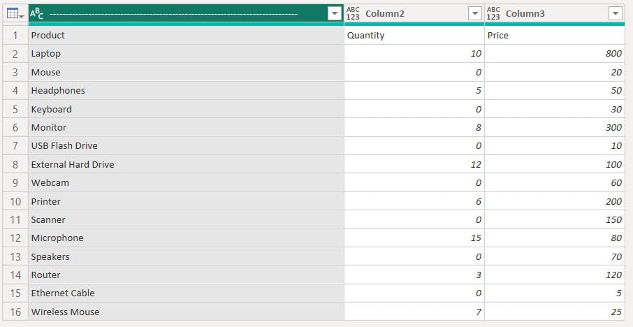 how to delete rows in power bi