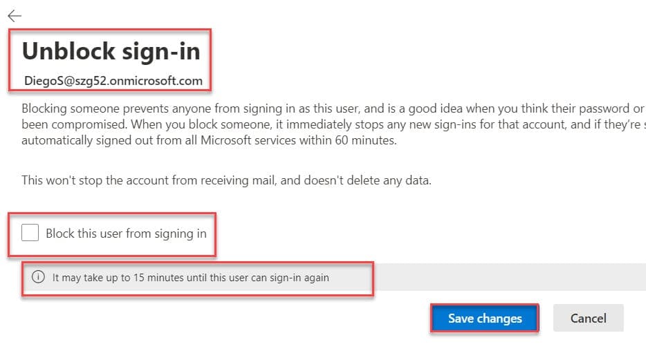 how to disable office 365 account