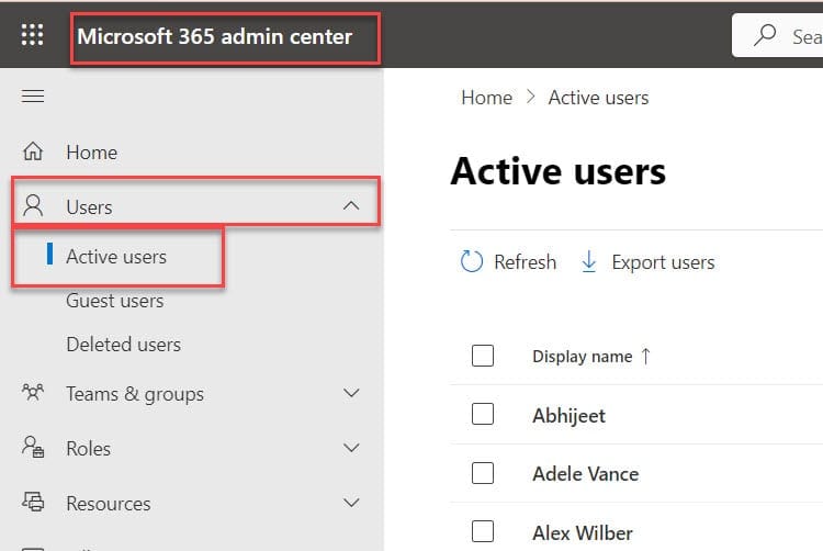 how to disable user in microsoft 365 admin center