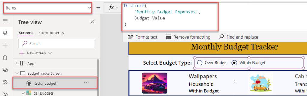 how to display SharePoint list items on PowerApps gallery