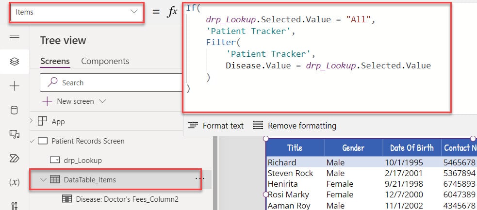 How to Display the SharePoint Lookup Field in Power Apps Data Table