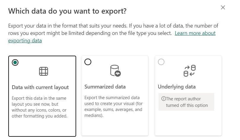 how to export a power bi dashboard