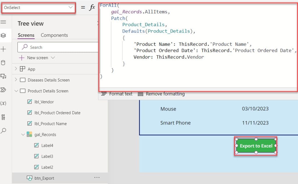 how to export data from datatable to excel file