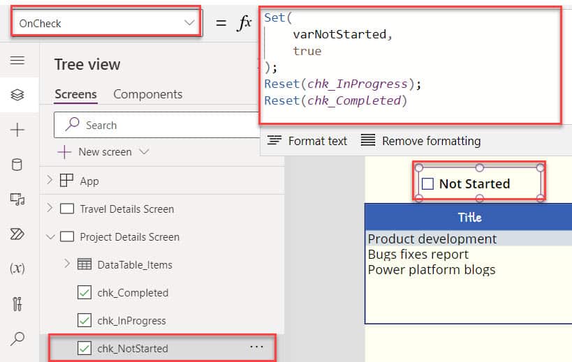 How to Filter Power Apps Data Table using Multiple Checkboxes