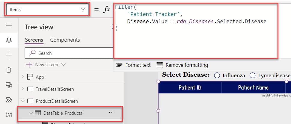 How to Filter SharePoint List Using Lookup Field in PowerApps