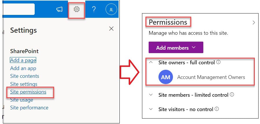 how to find owner of sharepoint site