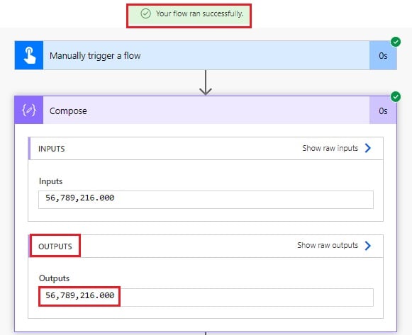 How to format number with thousand separator in Power Automate