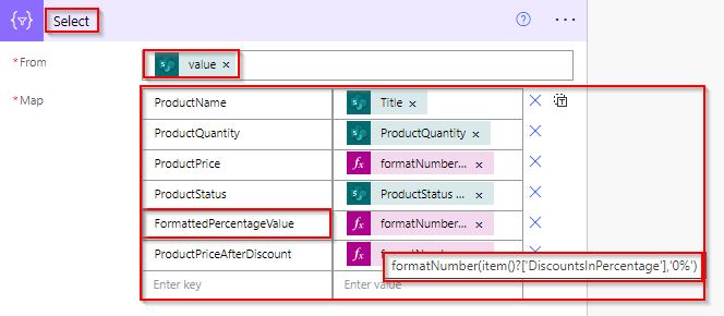 How to format number without decimal in Power Automate flow