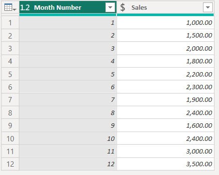 how to get month number from month name in power query