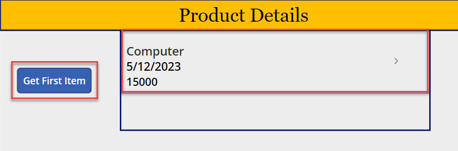How to Get the First Item in Power Apps Collection