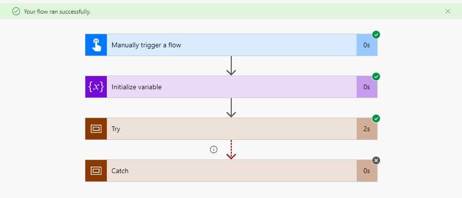 How to handle exception in Power Automate