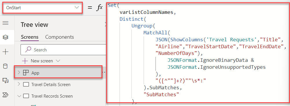 How to Hide a Column in Power Apps Data Table Control