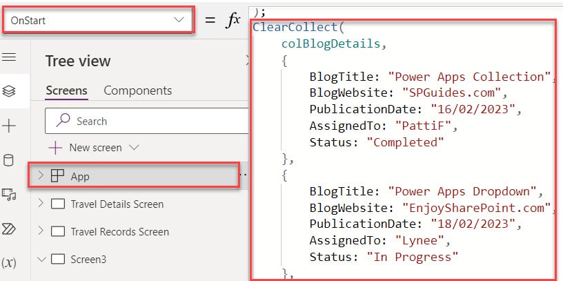 How to Hide the Power Apps Data Table Column