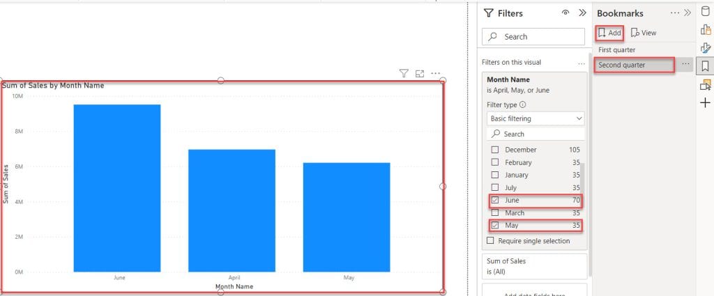 How to keep filters when changing bookmark